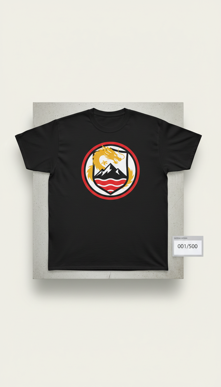 Midnight Black dojo emblem t-shirt